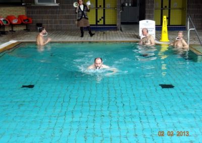Natjecanje u plivanju (voditelj mr.sc. Ljiljana Vrcić L.). Pliva šampion